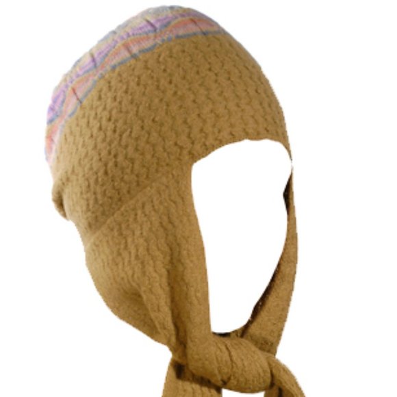 Multicolor Hat with Scarf. Made in Peru - Picture 2 of 7